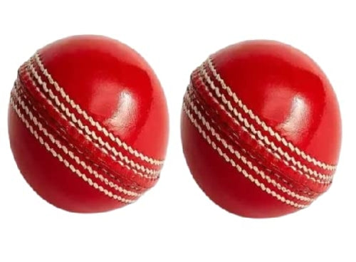 Leather Cricket Ball Size Standard Red  (Pack of 2)